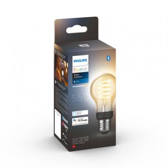 Philips Hue E27 Filament Lampe A60 - 550lm / EEK: G 