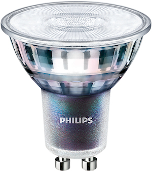 Philips LED-Lampe MAS LED ExpertColor 5.5-50W GU10 927 36D / EEK: G 