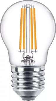 Philips LED-Lampe LED classic 60W E27 WW P45 CL ND RF / EEK: E 