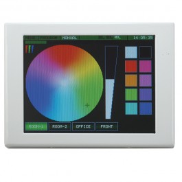 Rutec  LCD RGB DMXTouchscreen mit weißen Rahmen 
