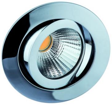 Rutec  TALU LED-Einbaustrahler ohne Konverter schwenk.,rund,350mA,8W,IP20,2700K,CRI90 -  / EEK: F 