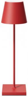 Sigor Akku-Tischleuchte Nuindie USB-C 380mm feuerrot, 2,2W FlexMood 2200K/2700K IP54 168 