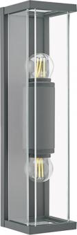 Sigor Aussenbeleuchtung Wandleuchte Nulatern Mini double anthrazit 2xIP54 E27 