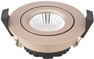Sigor  Einbauleuchte 68 Diled 6W 360lm 2700-2100K Champagner 36° dim / EEK: G 