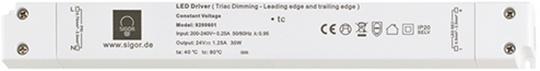 Sigor Netzteil POWERLINE Triac slim 60W 24V 330x30x19mm 2,5A IP20 