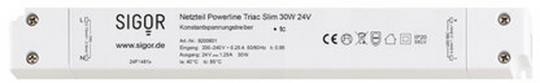 Sigor LED Netzteil/Treiber Powerline Netzteil Triac Slim 150W 24V 360x30x22mm 5,25A IP20 