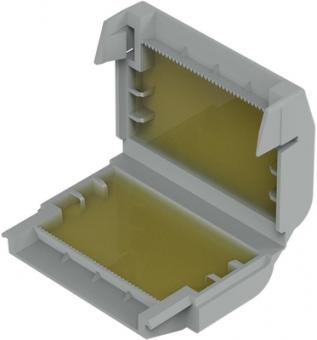 Wago  Gelbox, Abzweig, für Aderleitungen, mit Gel, Serie 221, 2x73, max. 4mm²-Klemmen, Größe 2, grau 